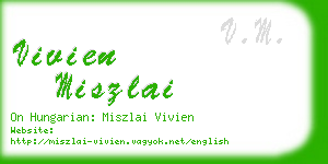 vivien miszlai business card